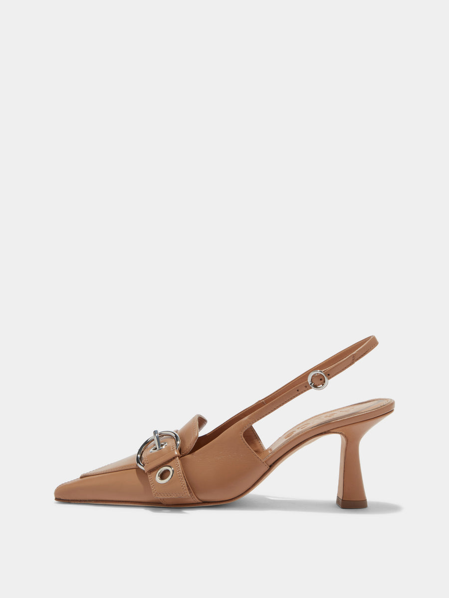 Tara Leather Slingback Pumps