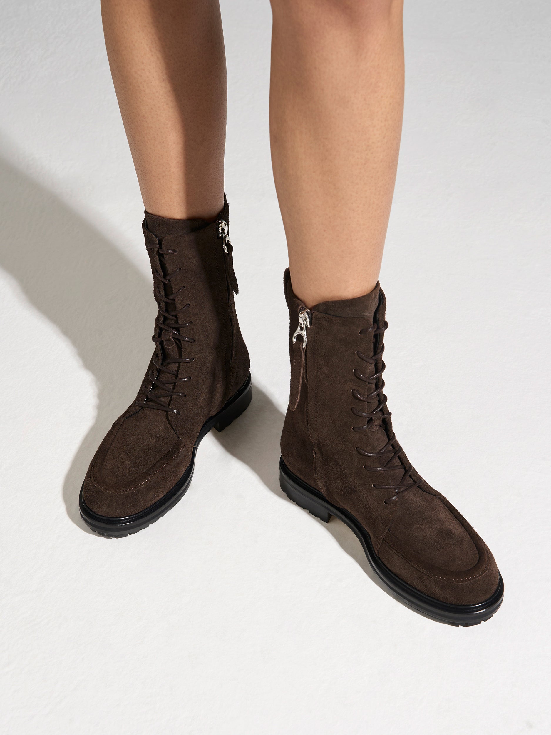 Tate Suede Lace-Up Ankle Boots - Image 2