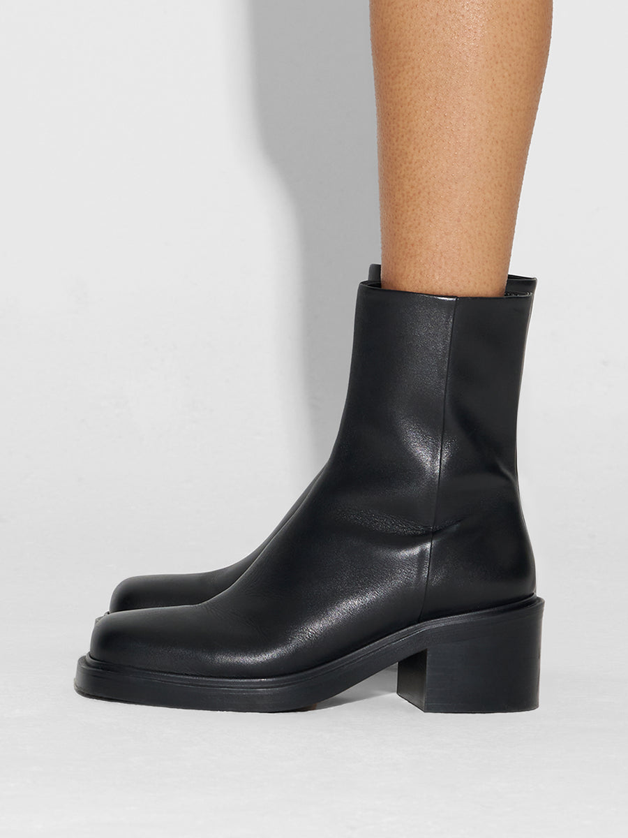 Teddy Block Heel Boots