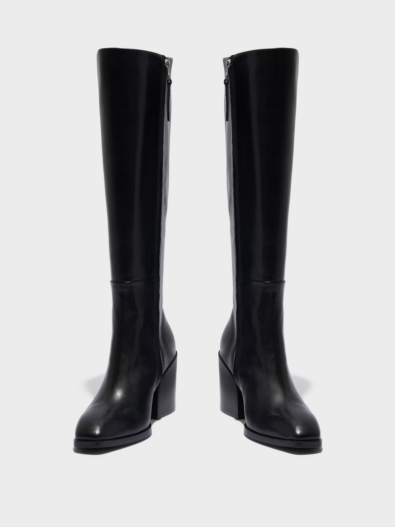 Teresa Leather Knee-High Boots