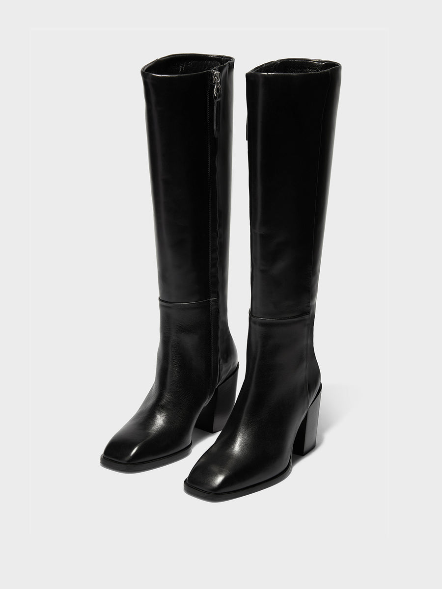 Teresa Leather Knee-High Boots