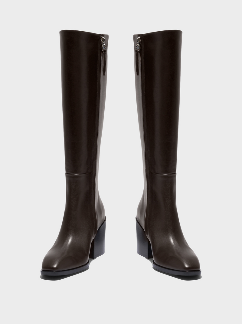 Teresa Leather Knee-High Boots