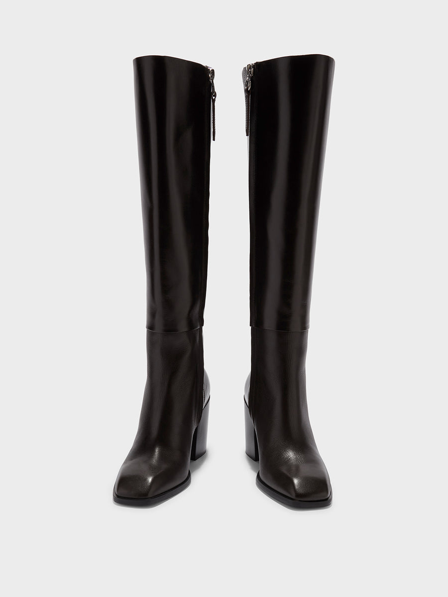 Teresa Leather Knee-High Boots