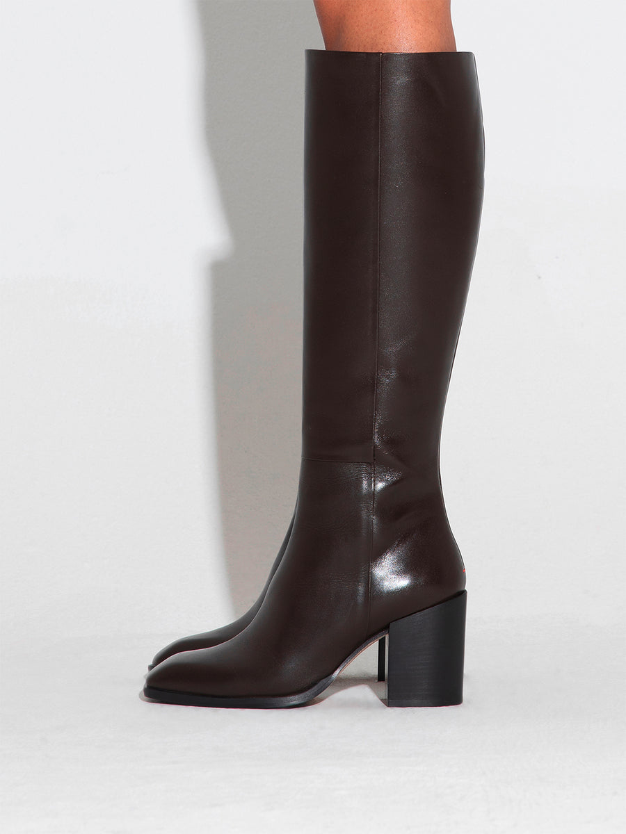 Teresa Leather Knee-High Boots