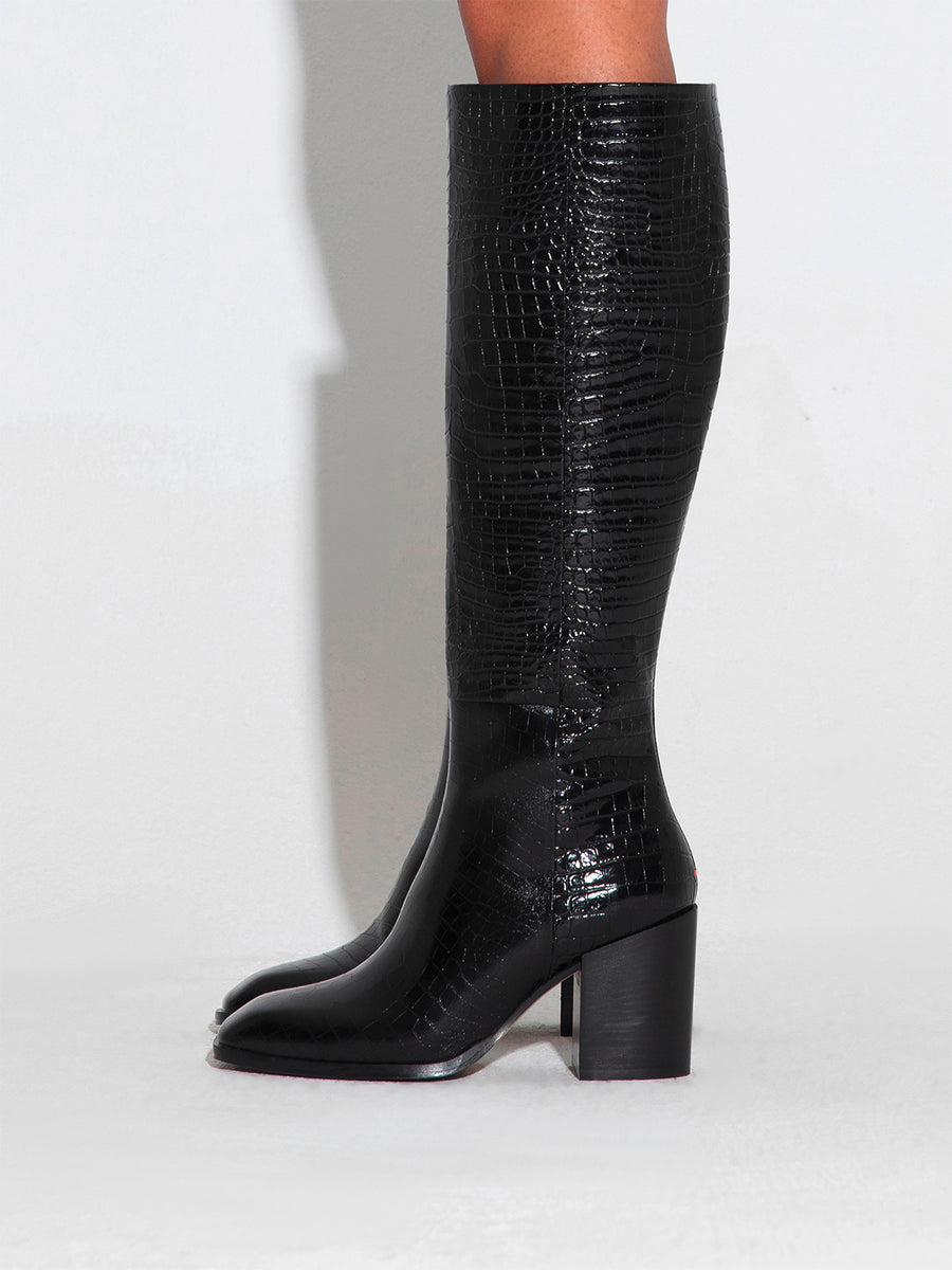 Teresa Leather Knee-High Boots