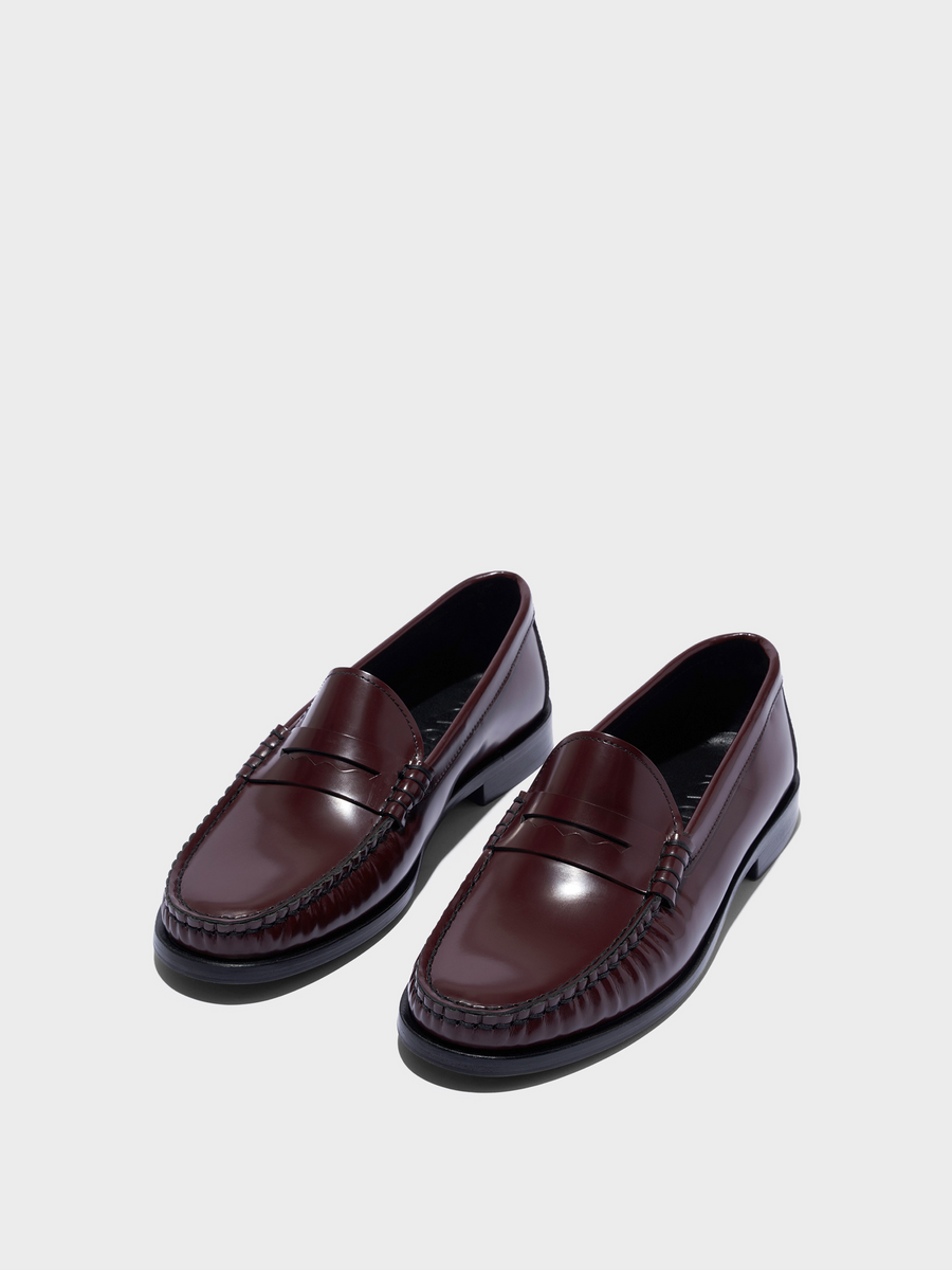 Aeyde | Terry Polido Leather Loafers Leather Flats for Women | Port Polido | Round Toe | Low Heel | Luxury Materials | Handmade in Italy