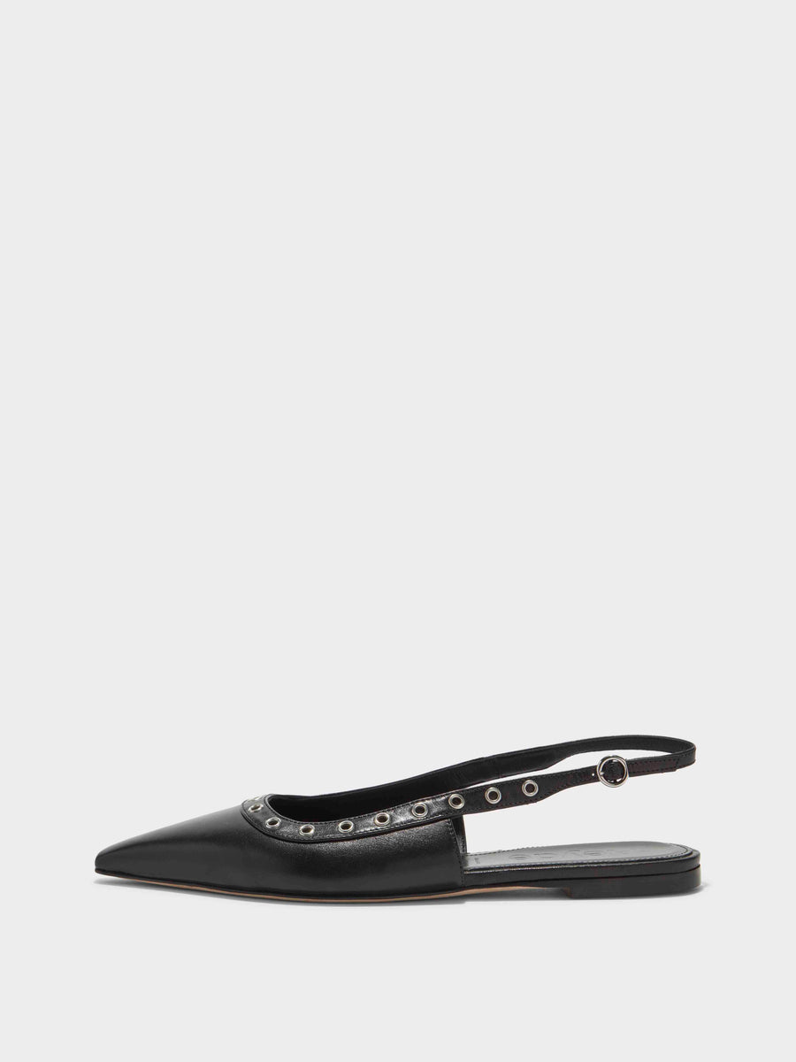 Tizia Leather Slingback Flats