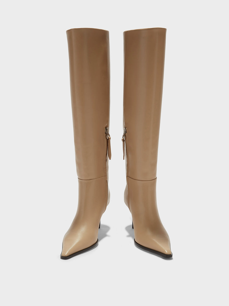 Tula Leather Knee-High Boots