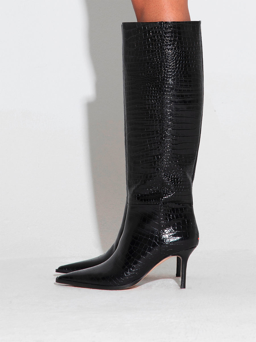 Tula Leather Knee-High Boots