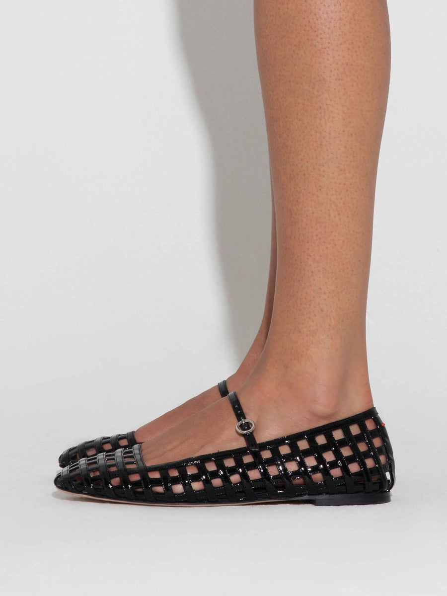 Uma Caged Mary-Jane Flats