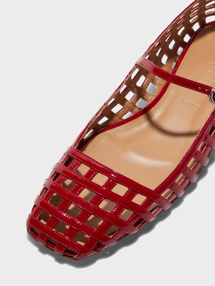 Uma Caged Mary-Jane Flats