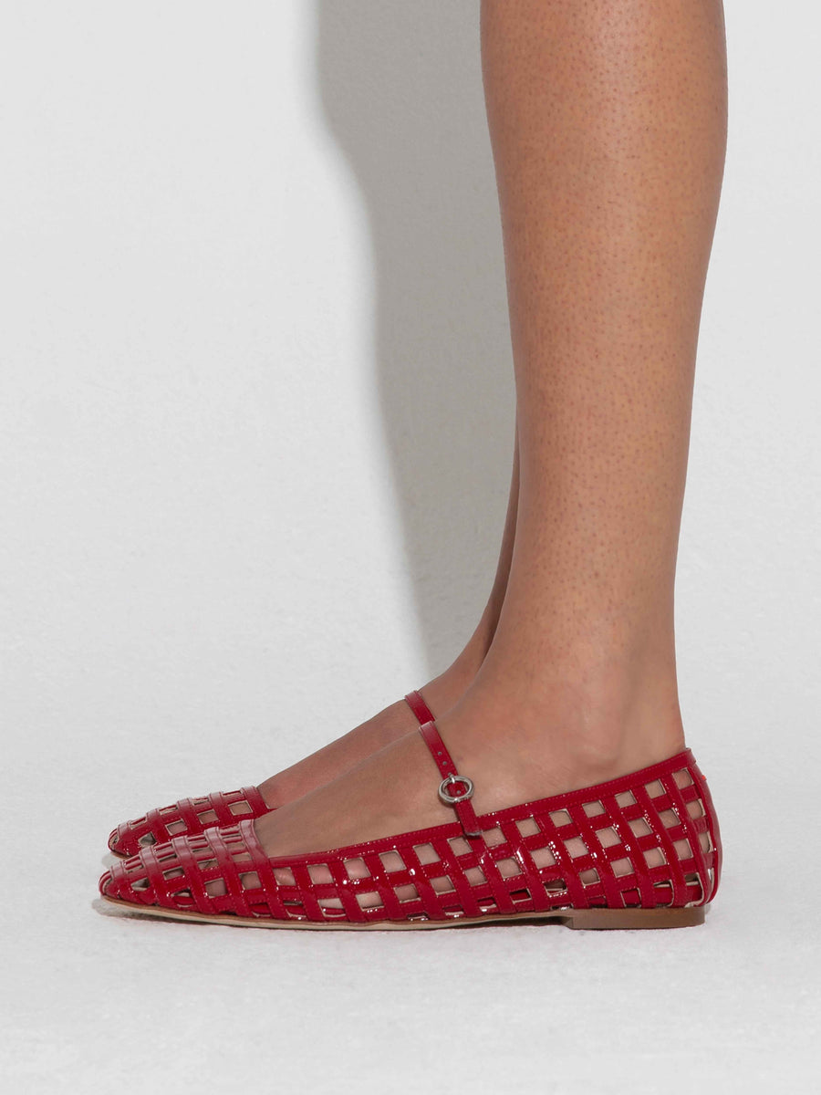 Uma Caged Mary-Jane Flats