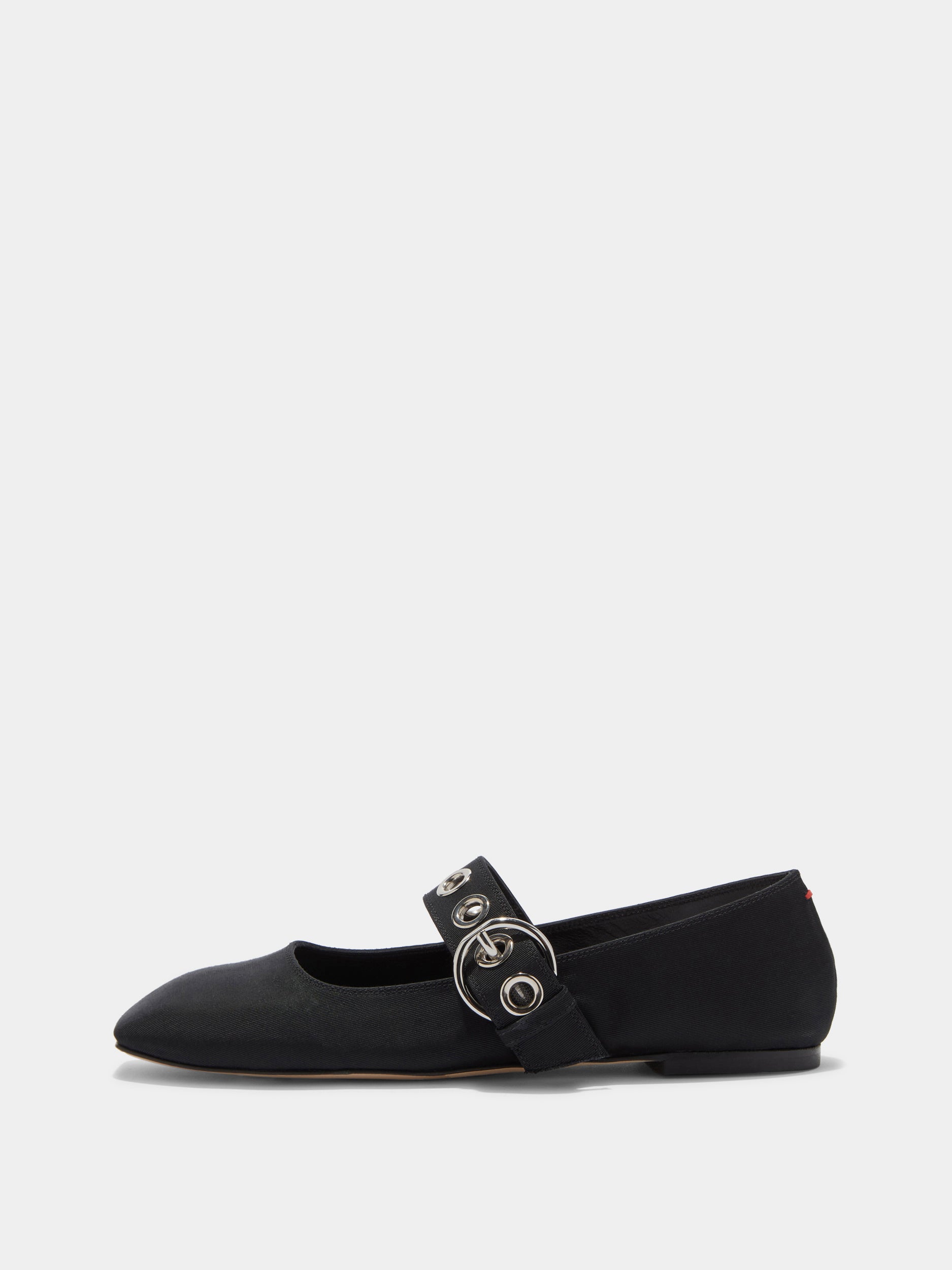 Uma Eyelet Grosgrain Mary-Jane Flats - Image 1