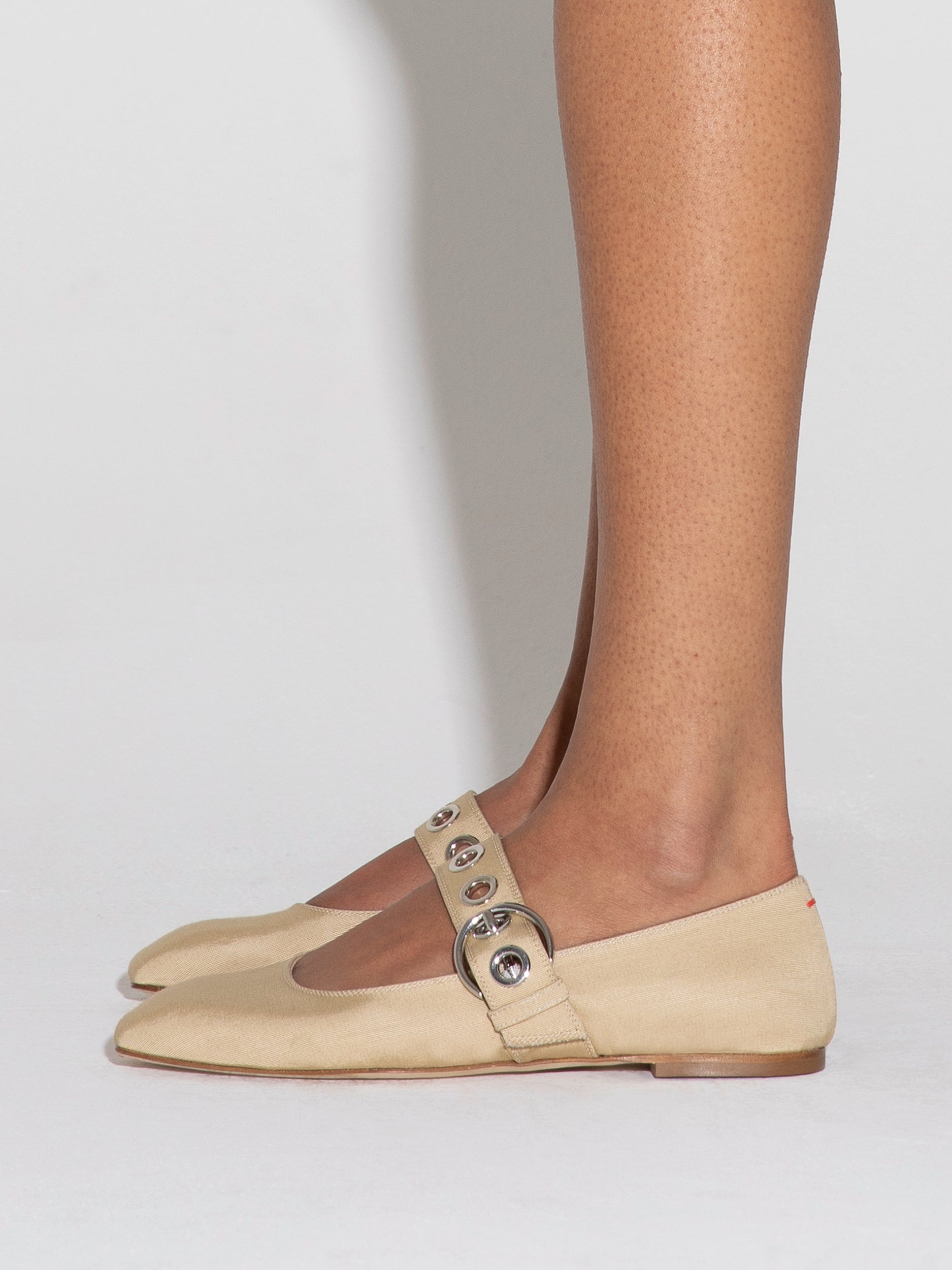 Uma Eyelet Grosgrain Mary-Jane Flats - Image 6