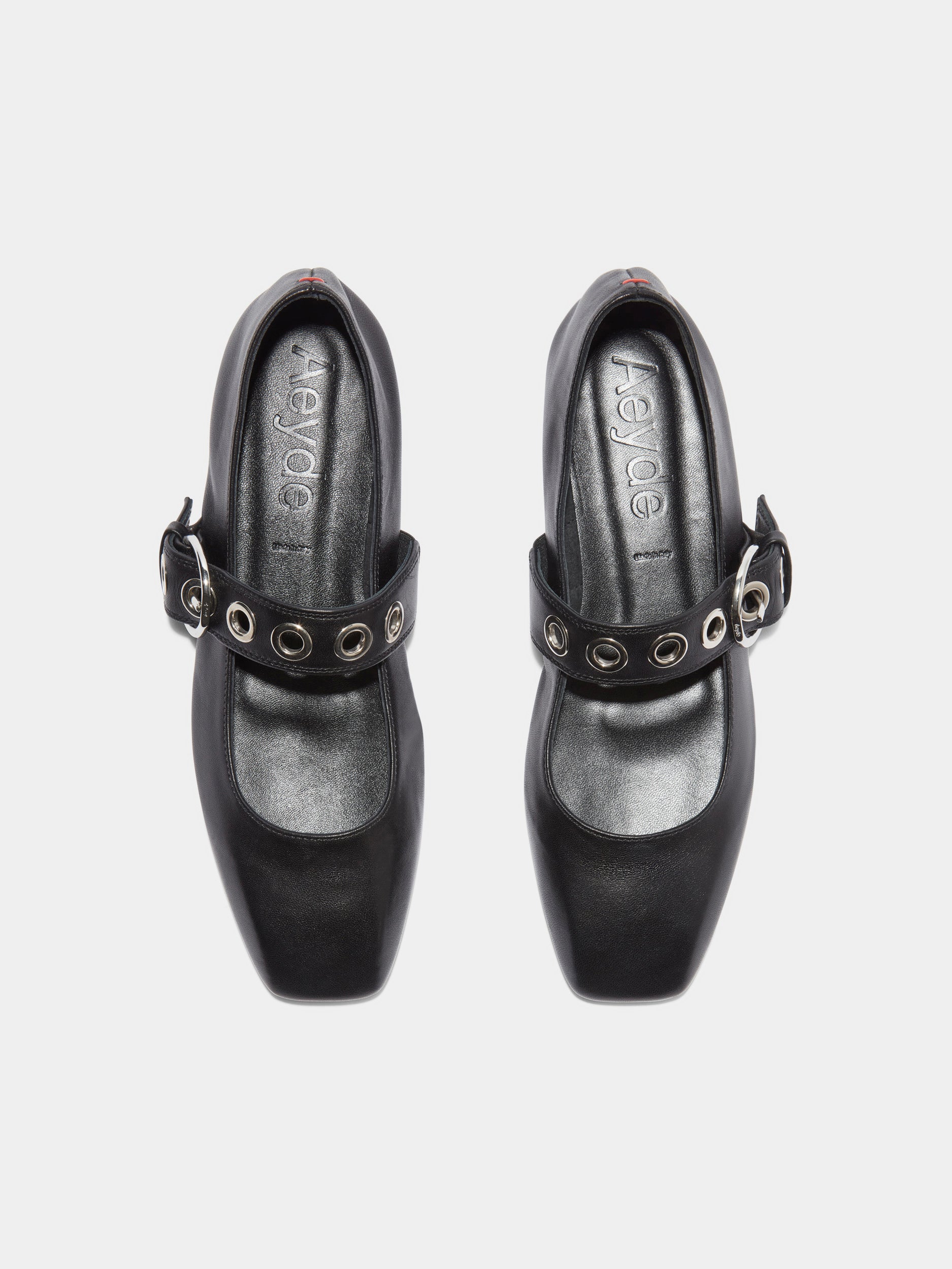 Uma Eyelet Leather Mary-Janes Flats - Image 5