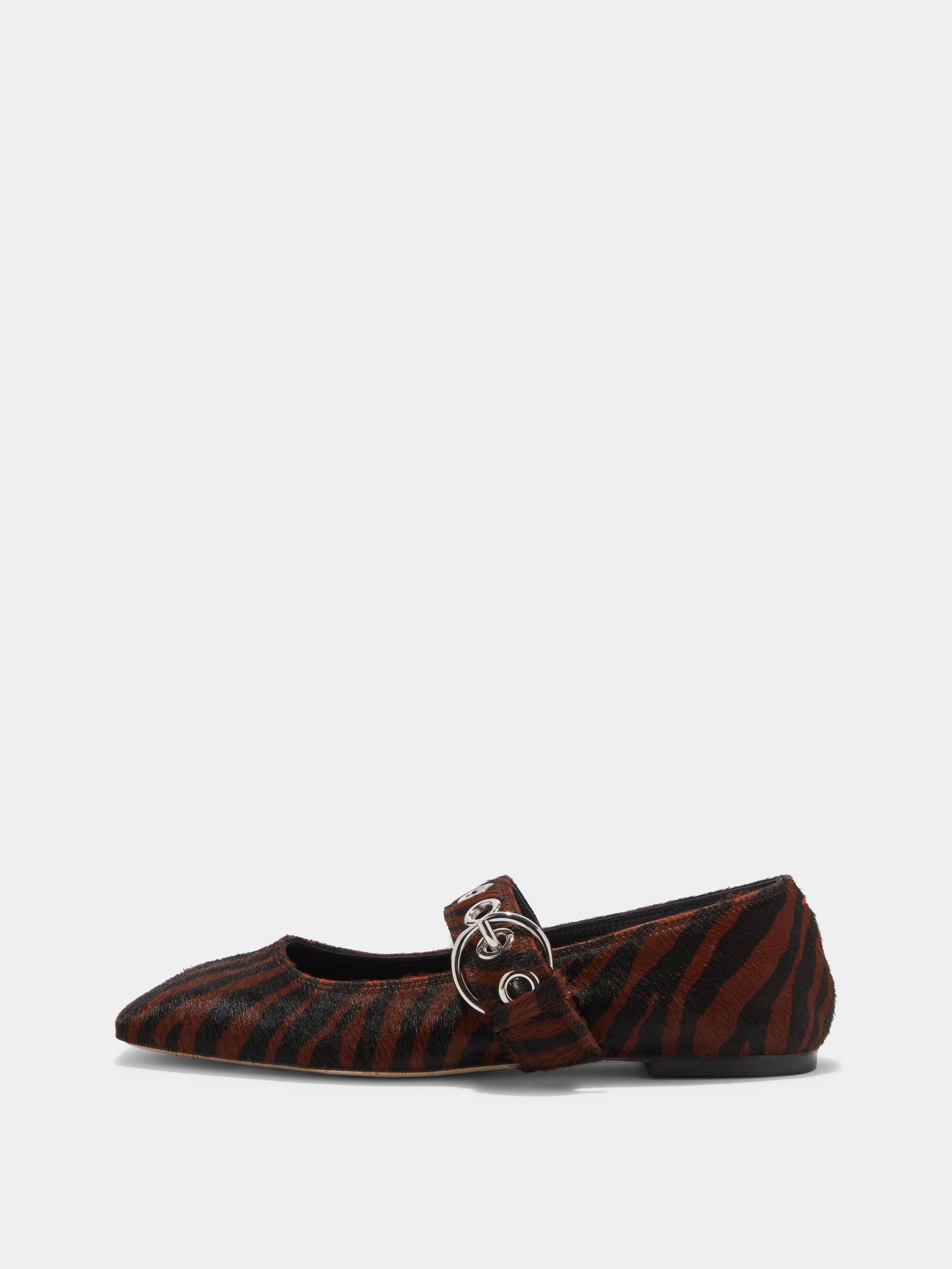 Uma Eyelet Ponyhair Mary-Janes - Image 1