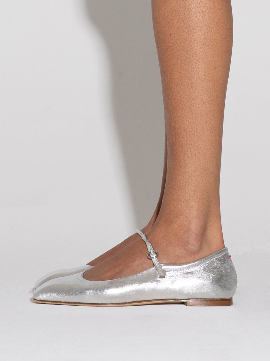 Uma Leather Mary-Jane Flats