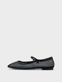 Uma Mesh Mary-Jane Flats