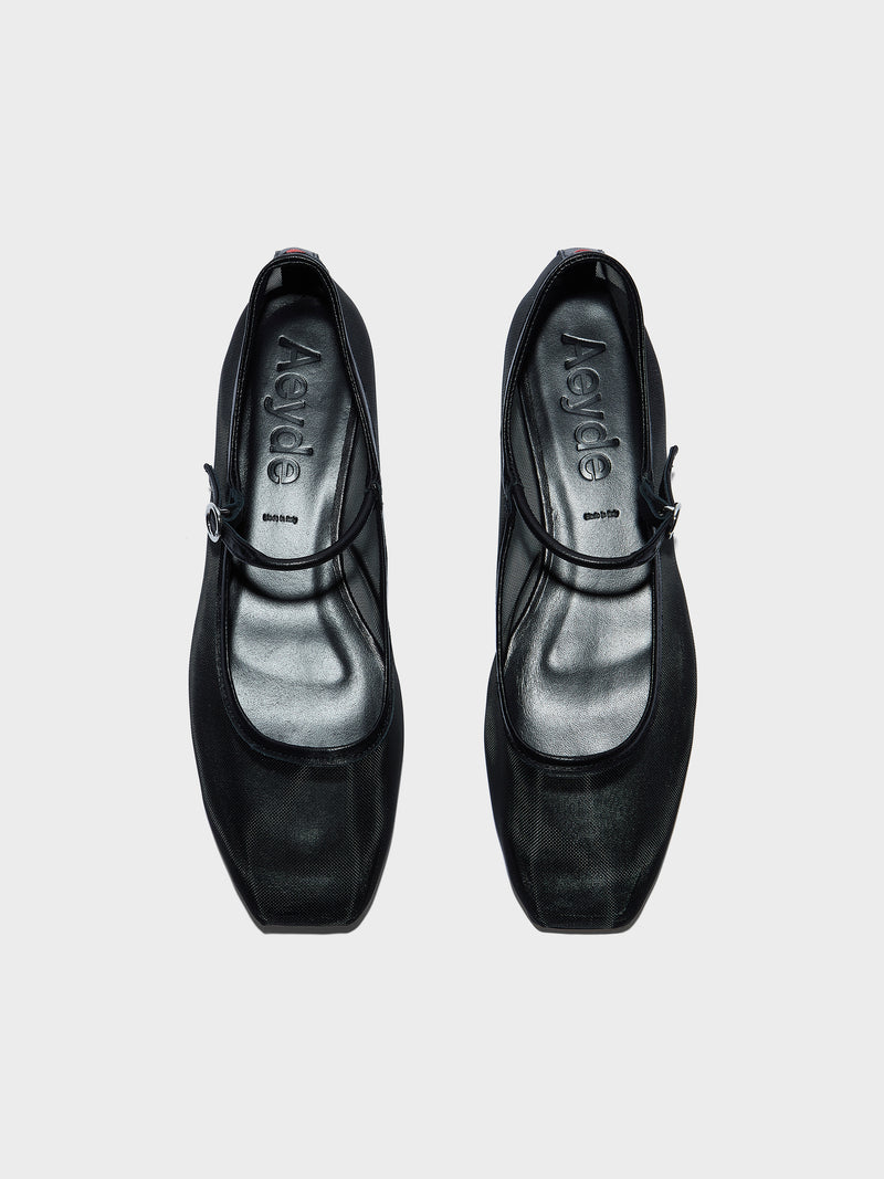 Uma Mesh Mary-Jane Flats