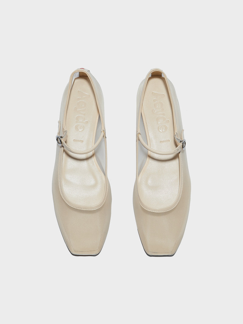 Uma Mesh Mary-Jane Flats