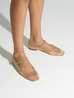 Uma Mesh Mary-Jane Flats - Image 2