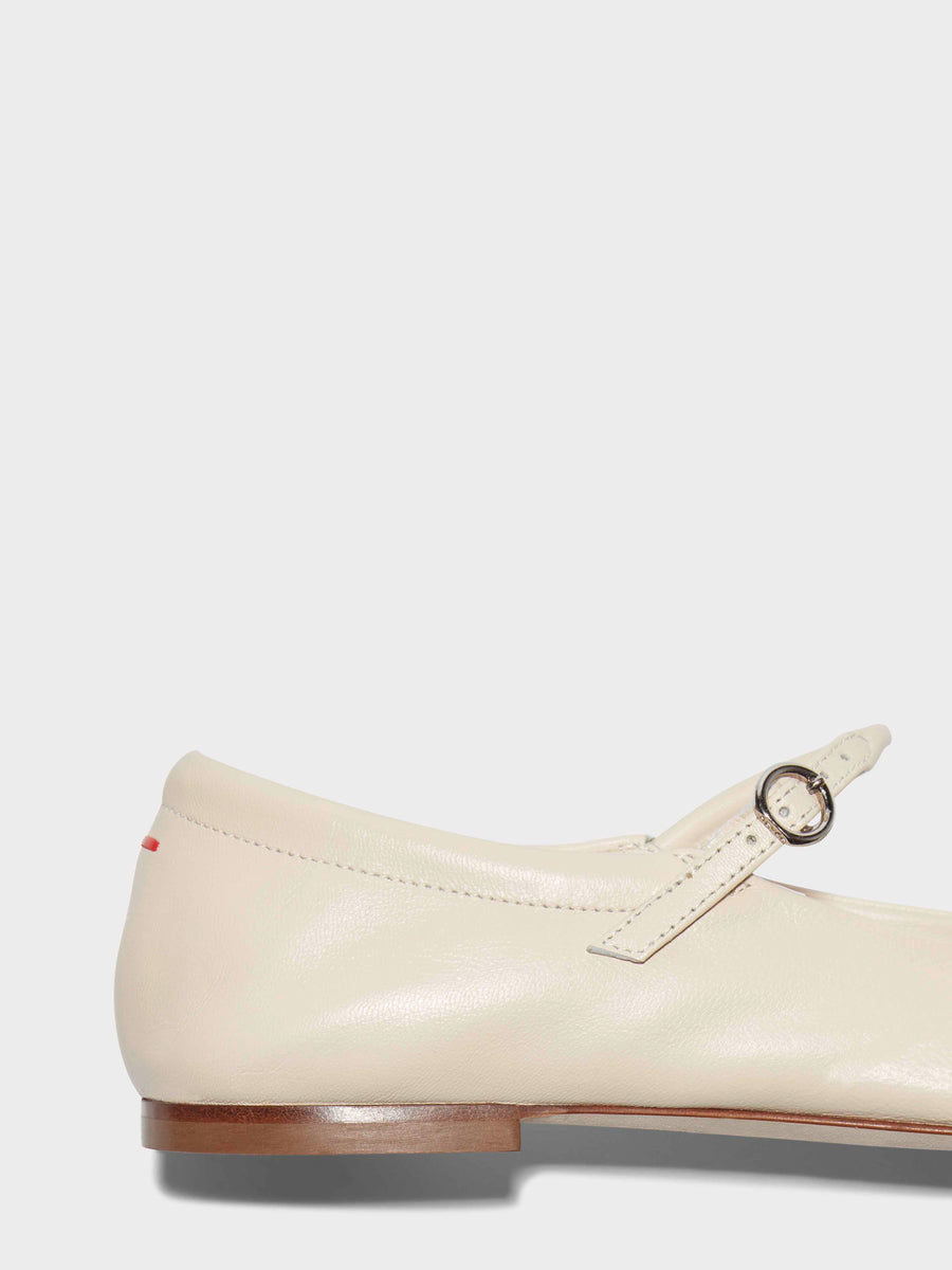 Uma Leather Mary-Jane Flats