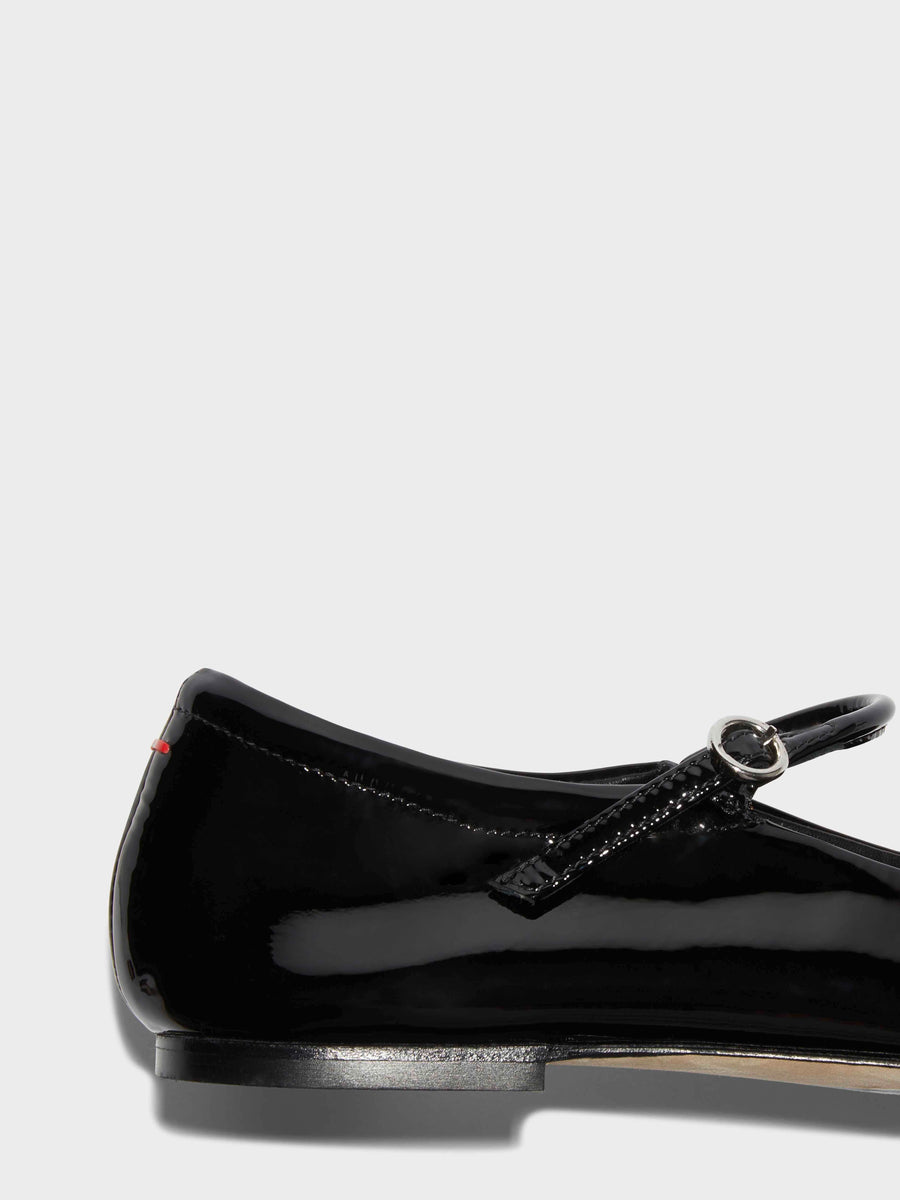 Uma Leather Mary-Jane Flats