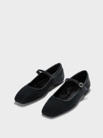 Uma Velvet Mary-Jane Flats - Image 3