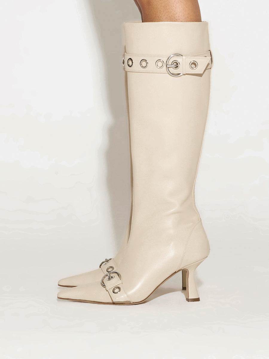 Vivian Eyelet High Boots