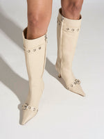 Vivian Eyelet High Boots - Image 2