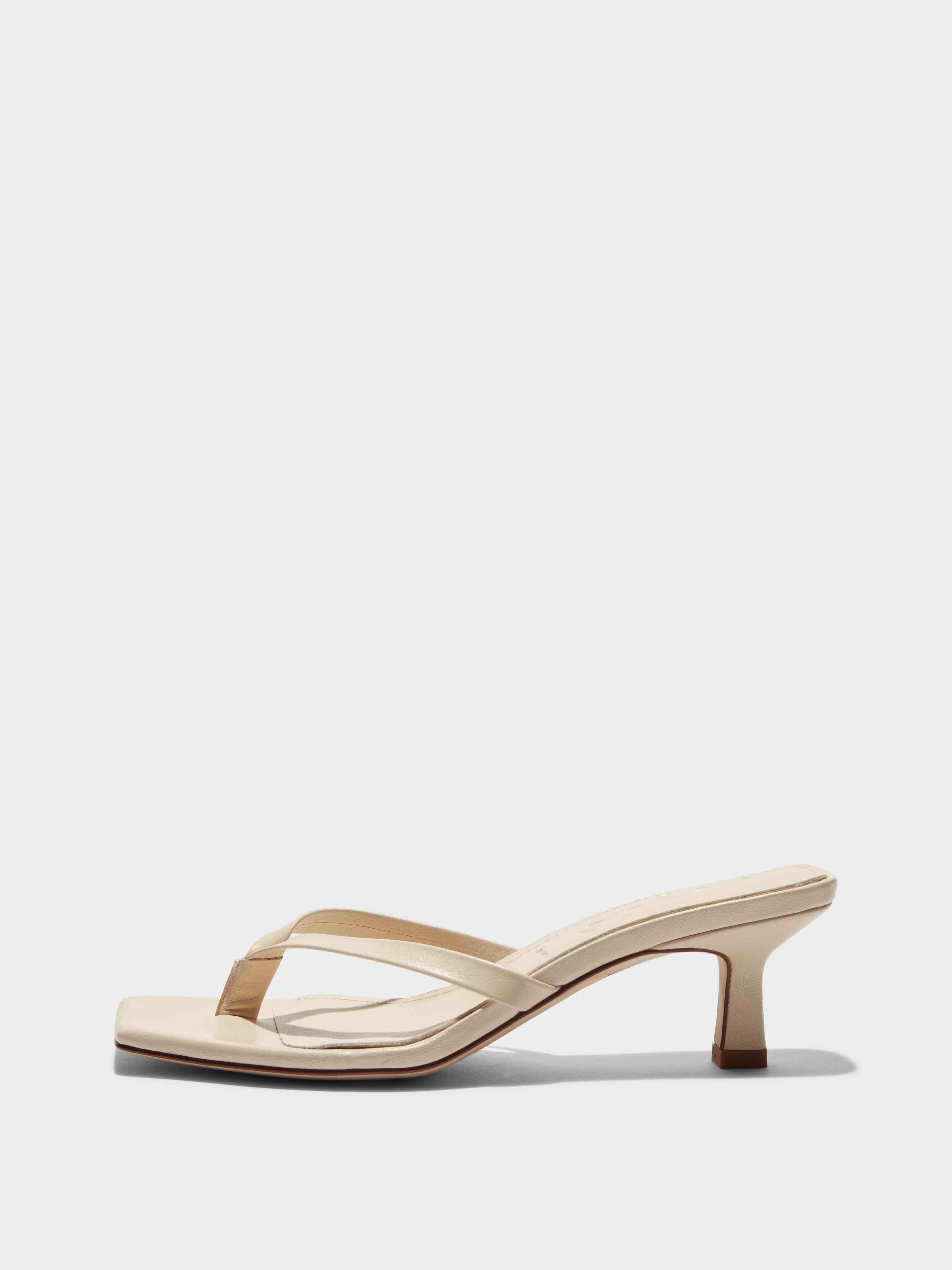 Wilma Leather Thong Sandals - Image 1