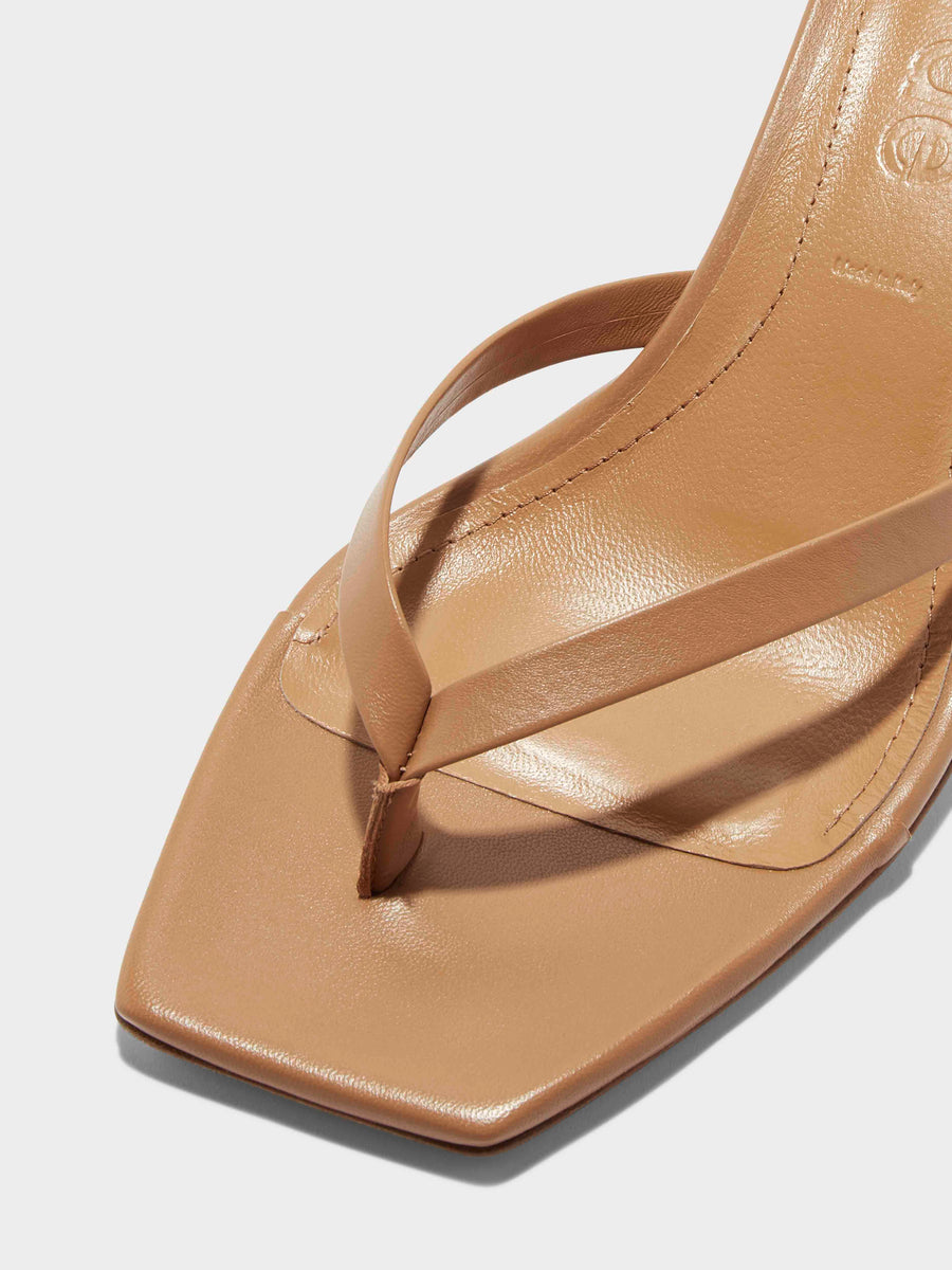 Wilma Leather Toe-Post Sandals