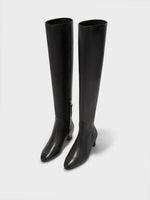 Yonda Leather Over-Knee Boots - Image 3