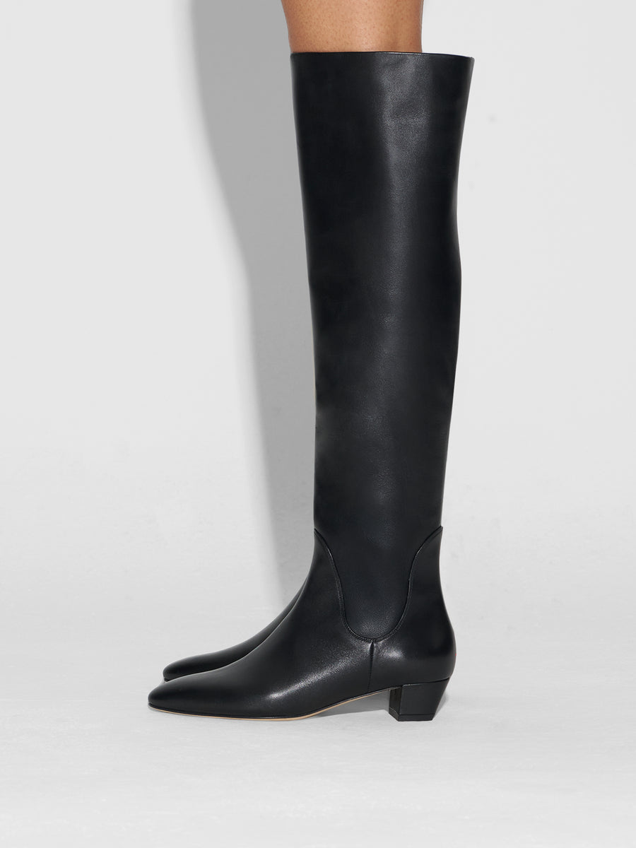 Yonda Leather Over-Knee Boots