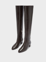 Yonda Leather Over-Knee Boots - Image 3