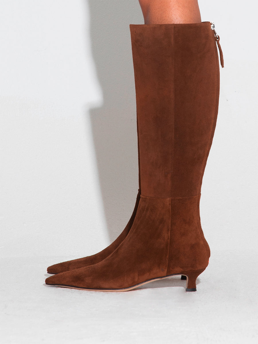 Zazie Suede Knee-High Boots