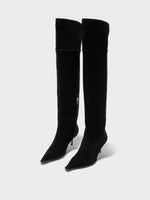 Zsazsa Suede Over-Knee Boots - Image 2
