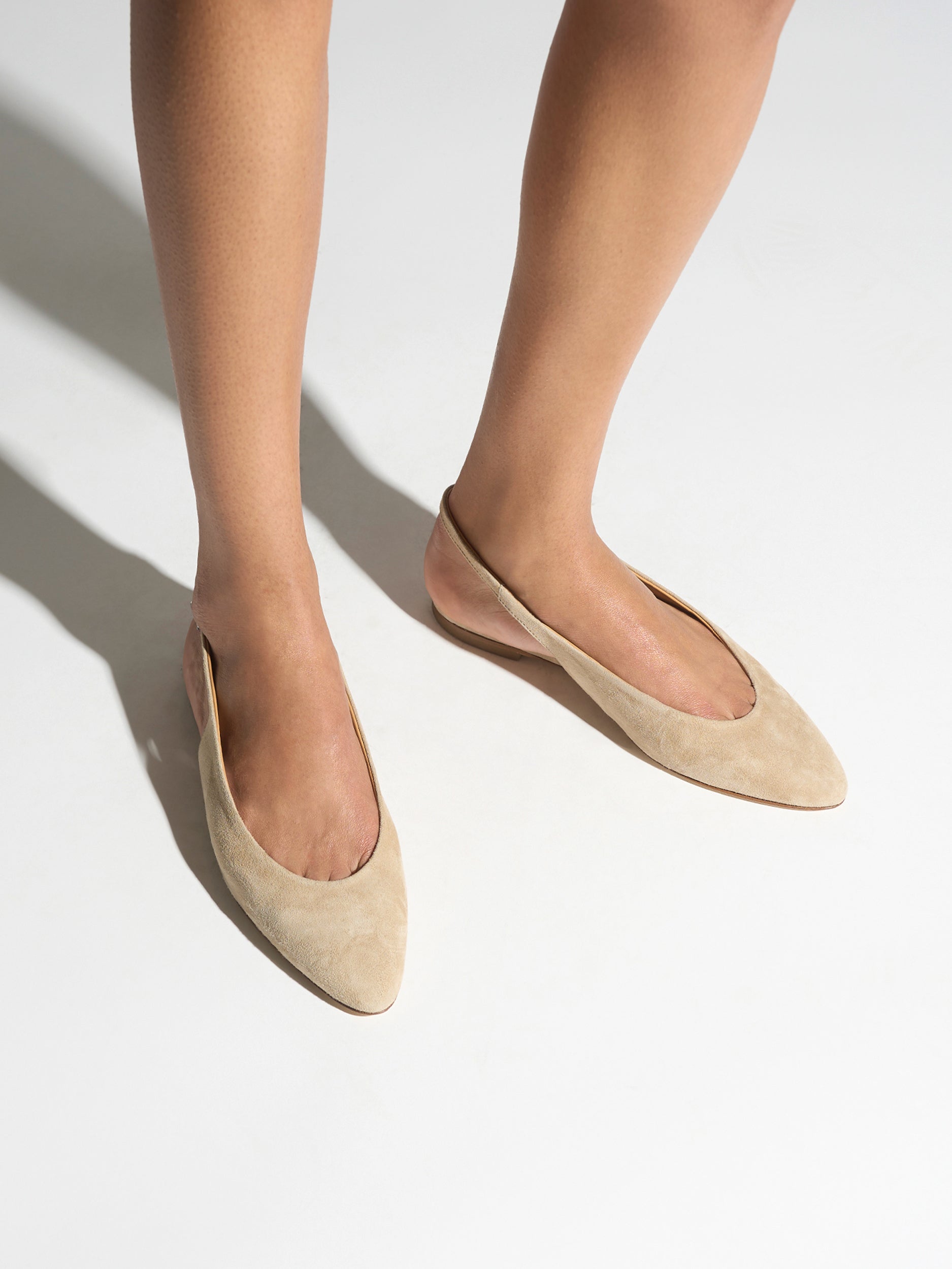 Amelia Suede Slingback Flats - Image 2