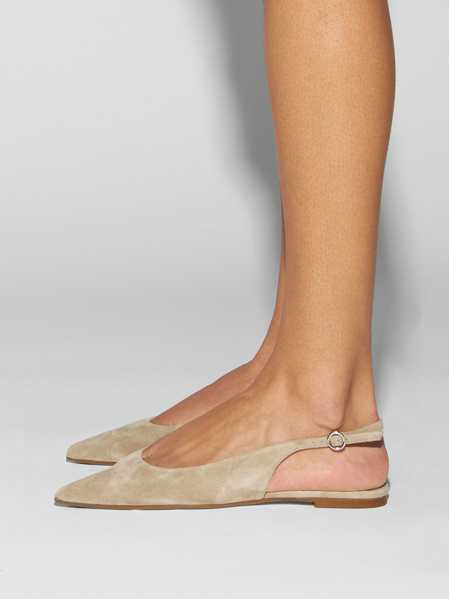 Annora Suede Slingback Flats