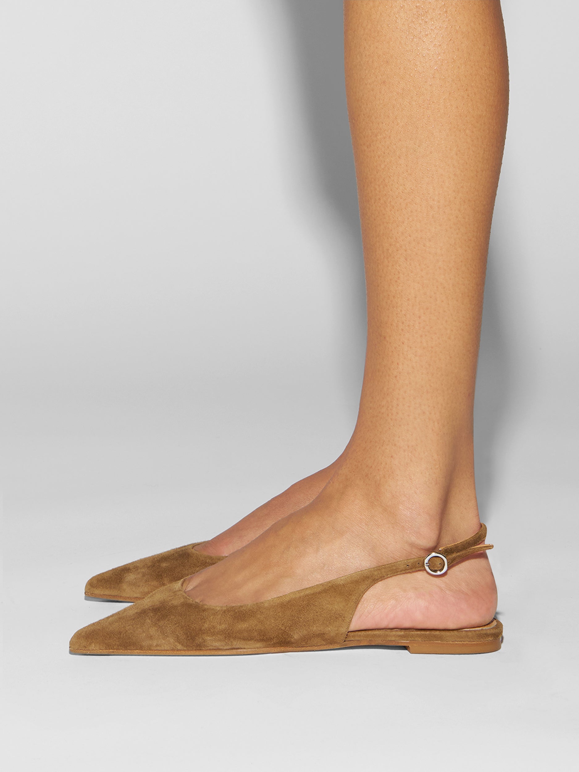 Annora Suede Slingback Flats - Image 6