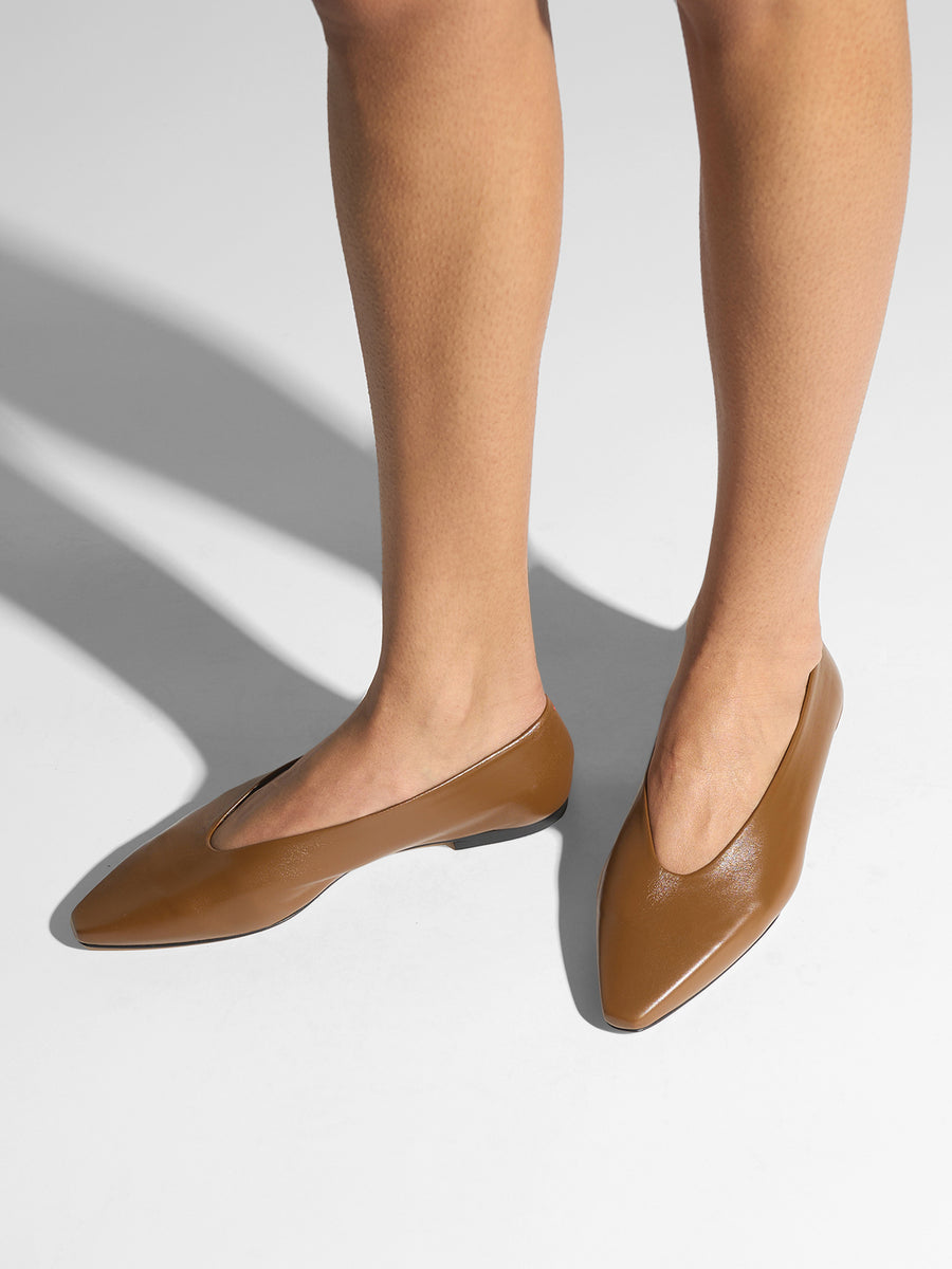 Betty Square-Toe Ballet Flats