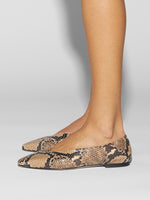 Betty Snake Print Ballet Flats - Image 6