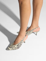 Carla Snake Print Pumps - Image 2