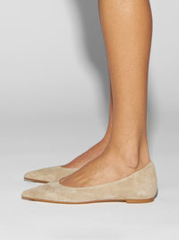 Cassy Pointed-Toe Suede Flats