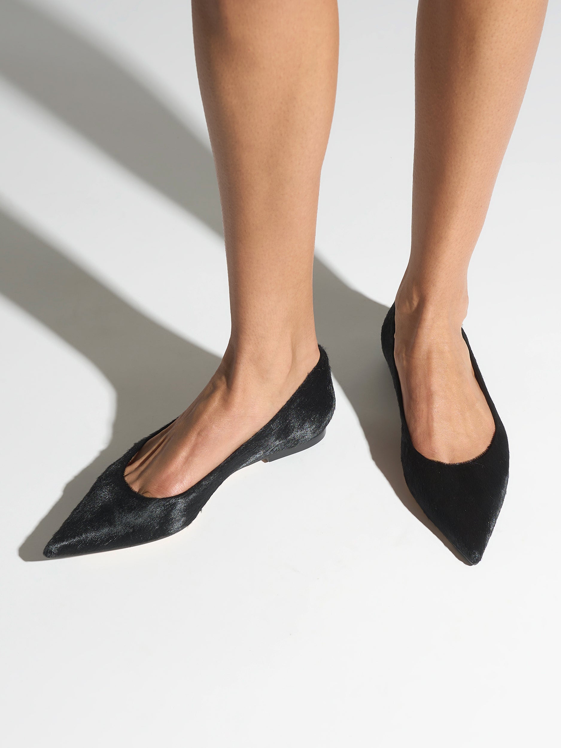 Cassy Pony Hair Ballet Flats - Image 2