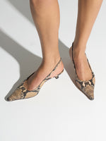 Catrina Snake Print Pumps - Image 2