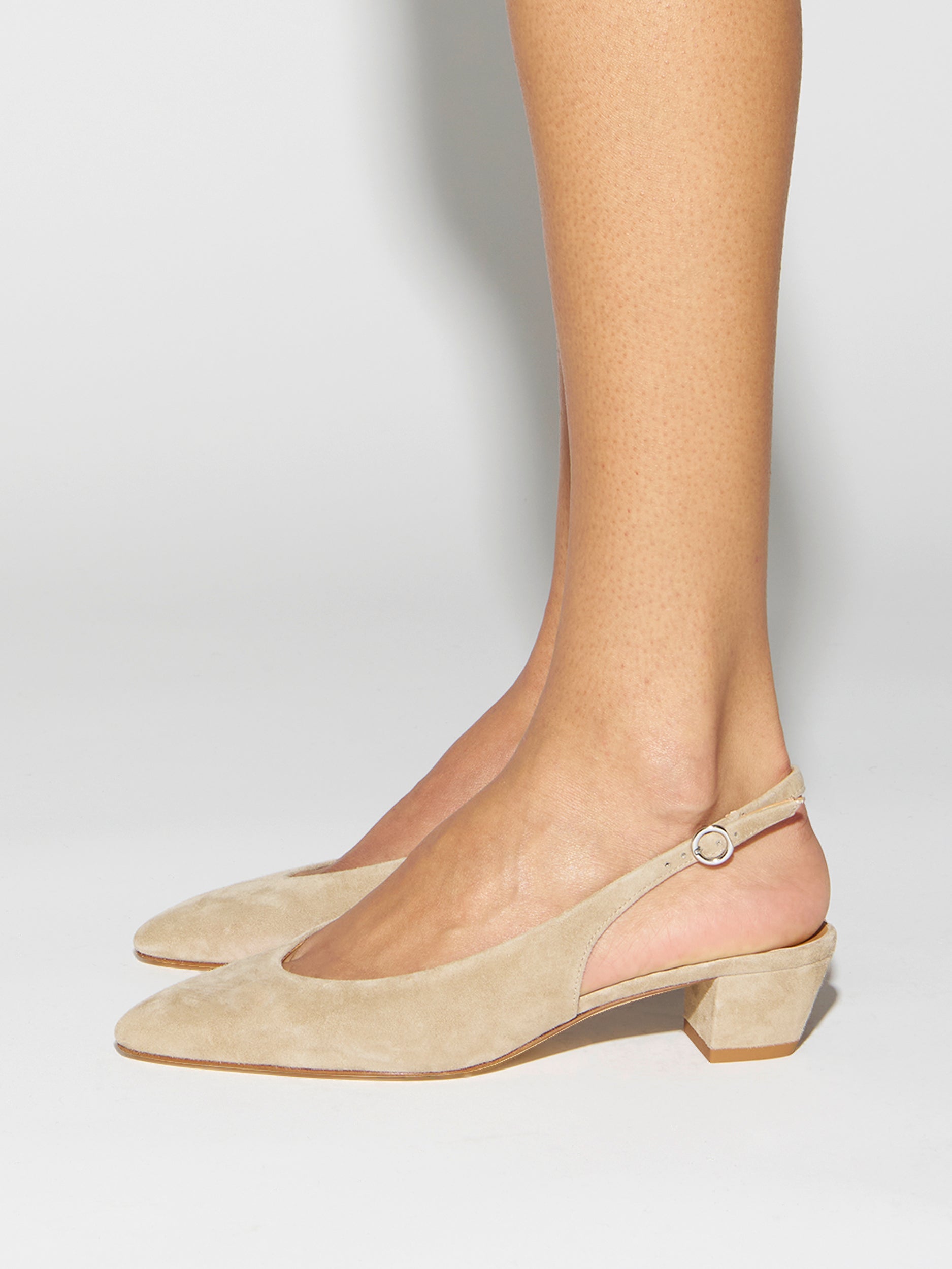 Celeste Suede Slingback Pumps - Image 6