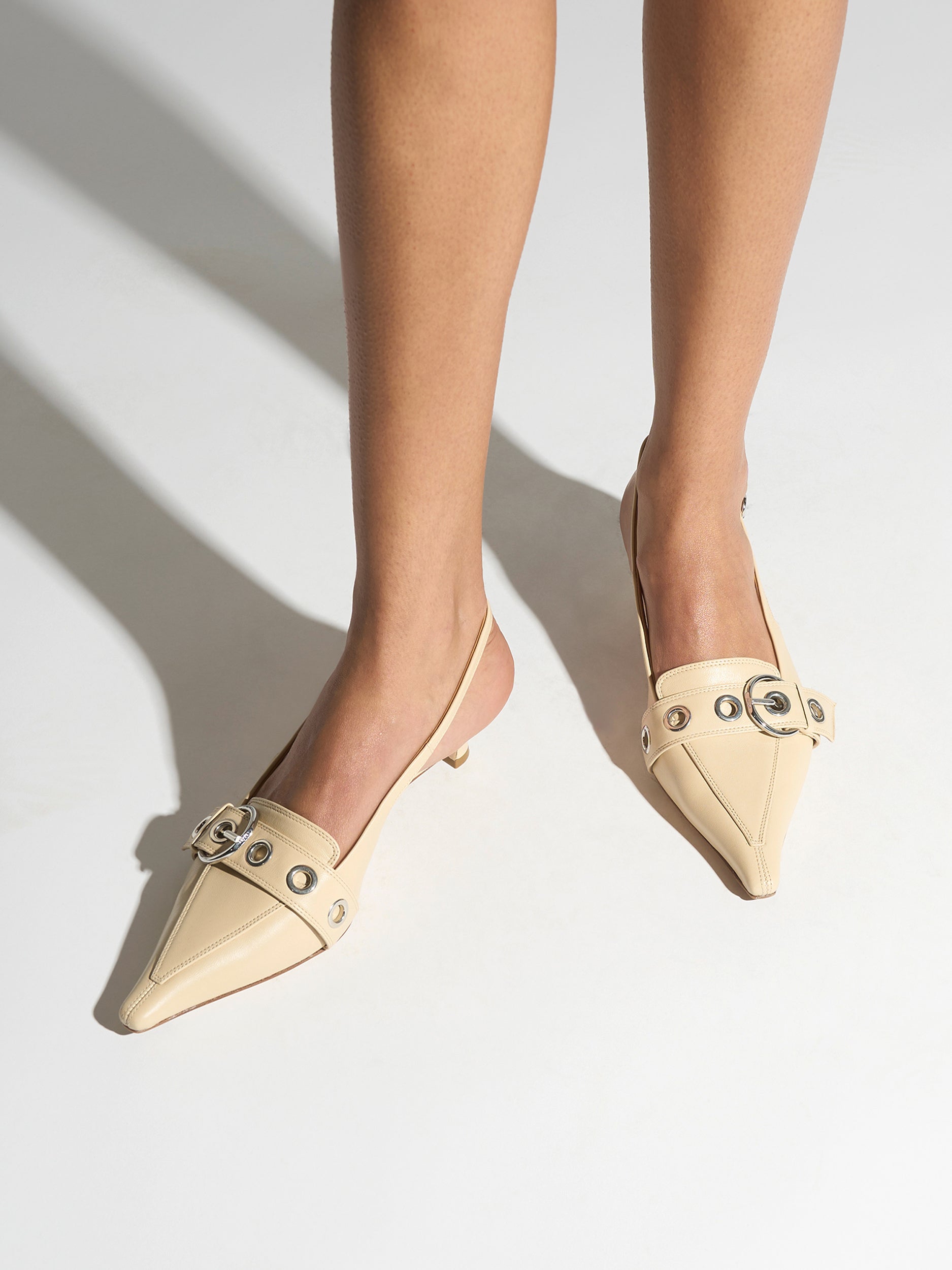 Davina Eyelet Slingback Pumps - Image 2