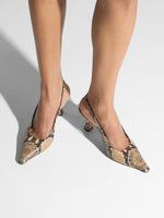 Fernanda Snake Print Pumps - Image 2