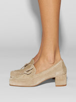 Grenn Suede Heeled Loafers - Image 6